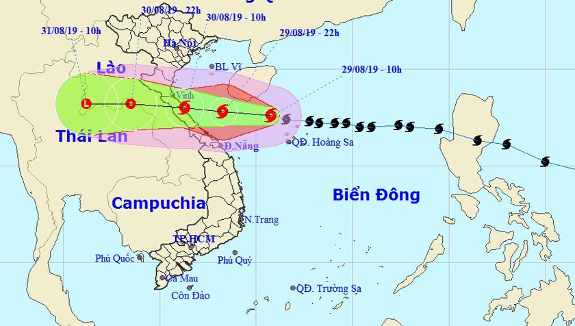 Bão chuyển hướng, sáng mai khả năng đổ bộ Nghệ An - Quảng Bình