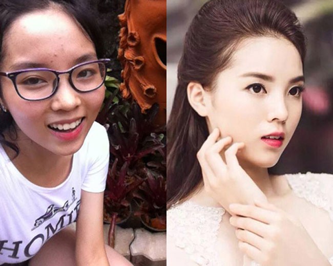 Choáng với nhan sắc thật của mỹ nhân showbiz Việt - Ảnh 8. Choáng với nhan sắc thật của mỹ nhân showbiz Việt - Ảnh 8.