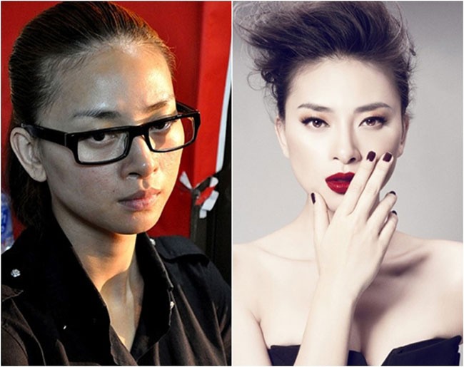 Choáng với nhan sắc thật của mỹ nhân showbiz Việt - Ảnh 12. Choáng với nhan sắc thật của mỹ nhân showbiz Việt - Ảnh 12.