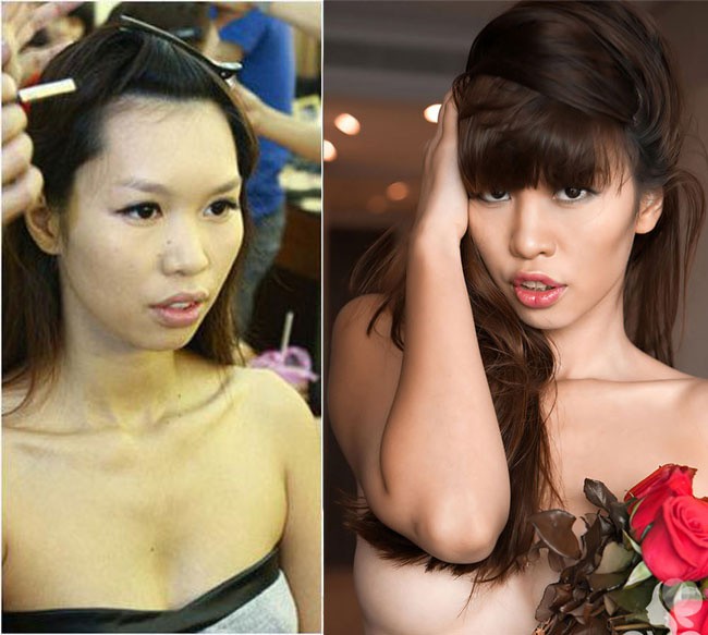 Choáng với nhan sắc thật của mỹ nhân showbiz Việt - Ảnh 4. Choáng với nhan sắc thật của mỹ nhân showbiz Việt - Ảnh 4.