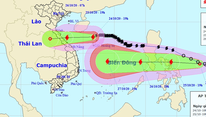 Bão đang hoành hành gần Hoàng Sa, áp thấp nhiệt đới mạnh lại đe dọa Biển Đông