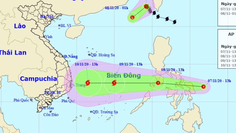Bão vừa suy yếu, áp thấp nhiệt đới xuất hiện 'uy hiếp' Biển Đông