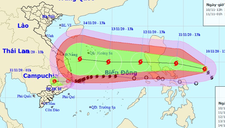 Bão mới giật rất mạnh đang tiến nhanh vào Biển Đông