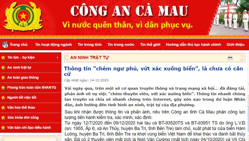 Bất ngờ thông tin mới vụ 'chém ngư phủ đẩy xuống biển'