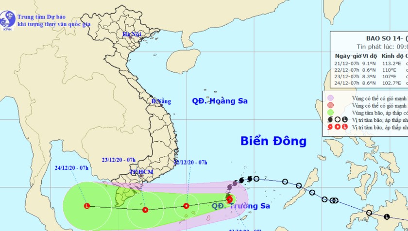 Bão giật cấp 10 sẽ suy yếu trên biển, Cà Mau đề phòng ảnh hưởng áp thấp