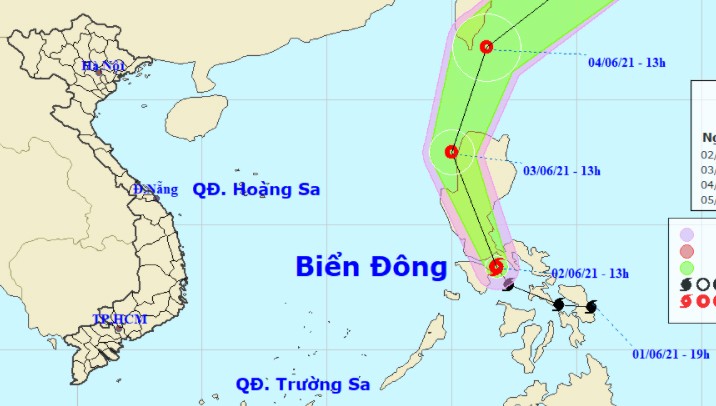 Bão giật cấp 8-10 'uy hiếp' Biển Đông