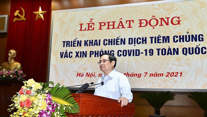 Thủ tướng Chính phủ Phạm Minh Chính phát biểu tại buổi lễ.