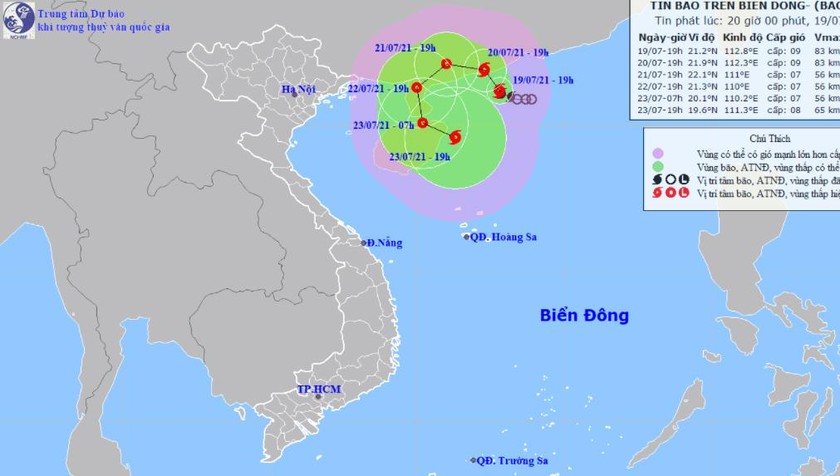 Đề phòng biển động rất mạnh, lốc xoáy do bão số 3