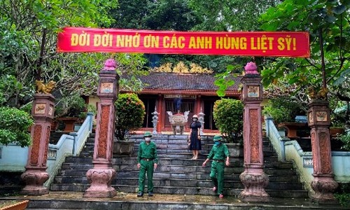 Đền Tưởng niệm các AHLS đường 20 Quyết Thắng hôm nay. Ảnh: Lê Hùng