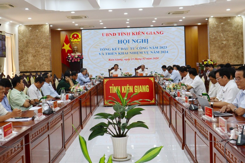 Quang cảnh Hội nghị tổng kết công tác đầu tư công năm 2023.