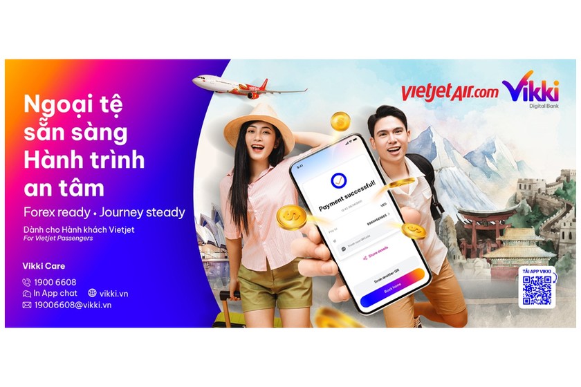 Tiện ích mới từ Vietjet và Vikki: Mua ngoại tệ nhanh, nhận quà hấp dẫn!