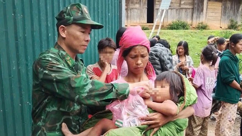 Cháu P.X.X được tìm thấy tại khu vực rừng cách nhà 5km.