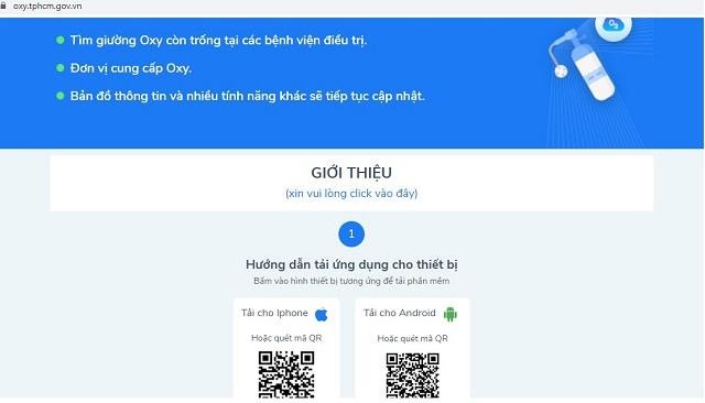 Hướng dẫn cài đặt app oxy 247 tại địa chỉ https://oxy.tphcm.gov.vn.