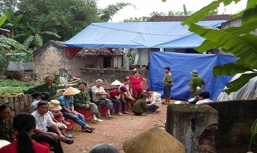 Nơi xảy ra vụ án mạng thương tâm.