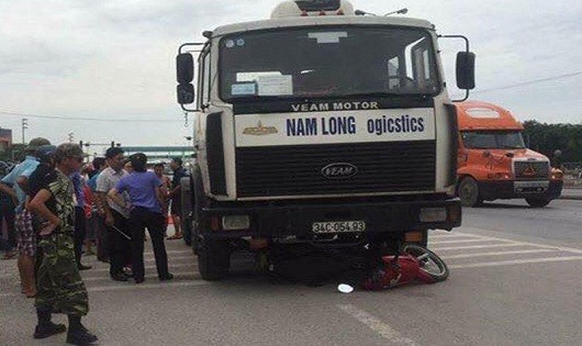Hiện trường vụ tai nạn.
