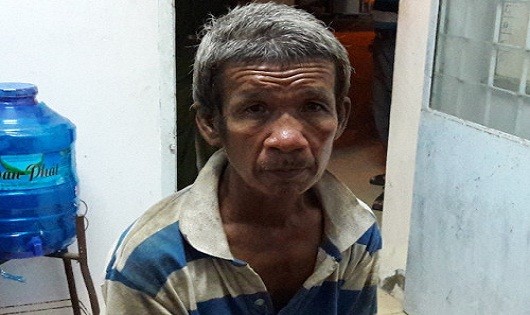 Nghi phạm tại cơ quan Công an.