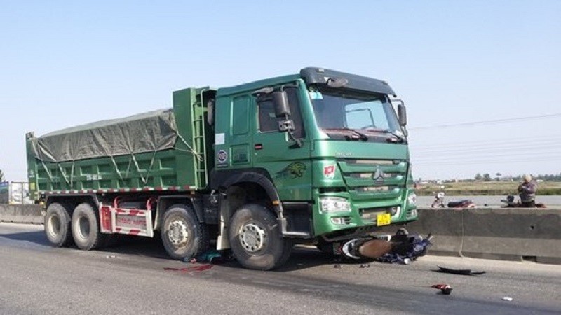 Hiện trường vụ tai nạn.
