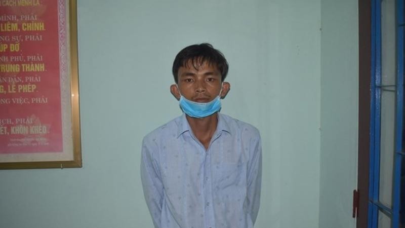 Lê Văn Triều tại cơ quan Công an