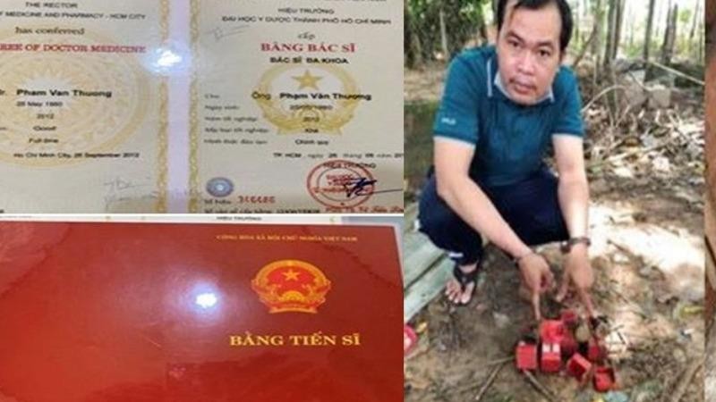 Đối tượng Phạm Văn Thương cùng tang vật