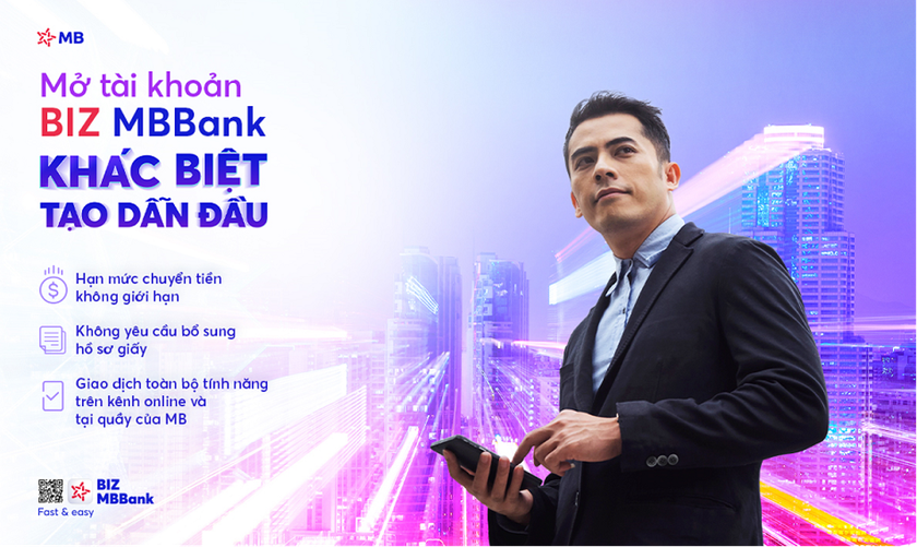 Mở tài khoản doanh nghiệp online trên BIZ MBBANK