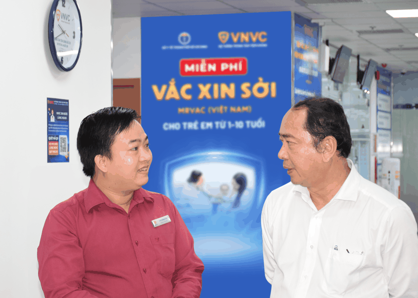 VNVC chủ lực tiêm nhiều vaccine sởi nhất trong ngày đầu tham gia chiến dịch của thành phố