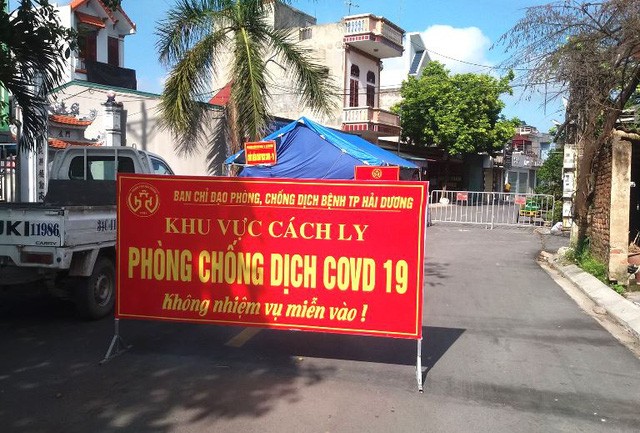 Khu cách ly ở Hải Dương.