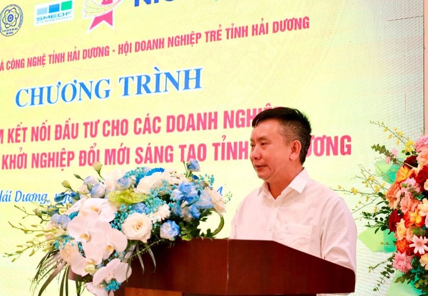 Ông Trần Văn Quân - Phó Chủ tịch UBND tỉnh Hải Dương khẳng định buổi tọa đàm là sự kiện quan trọng tạo động lực cho doanh nghiệp phát triển.