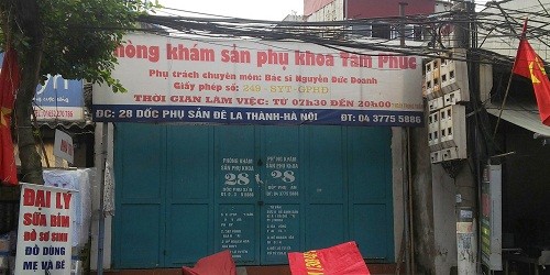 Phòng khám sản phụ khoa Tâm Phúc bị đóng cửa?