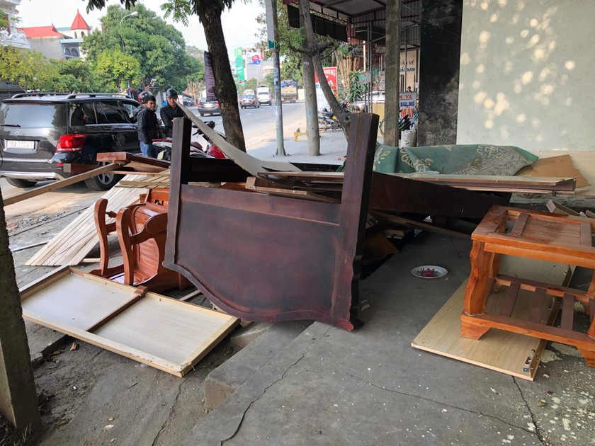 Hiện trường vụ việc.