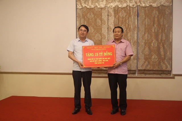 Hải Phòng tặng 15 tỷ đồng để chỉnh trang Khu di tích Đôi bờ Hiền Lương - Bến Hải