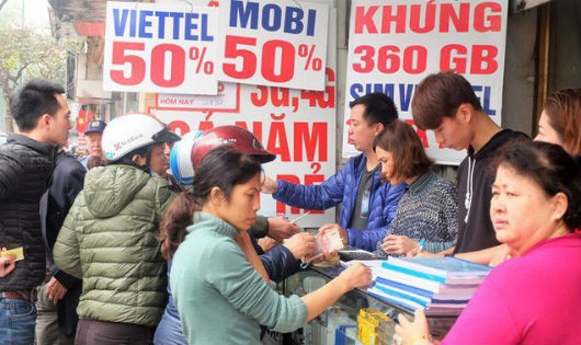Từ 1/3, dừng khuyến mại 50% thẻ cào với thuê bao trả trước.
