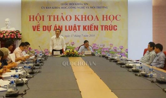 Một buổi hội thảo về dự thảo luật Kiến trúc