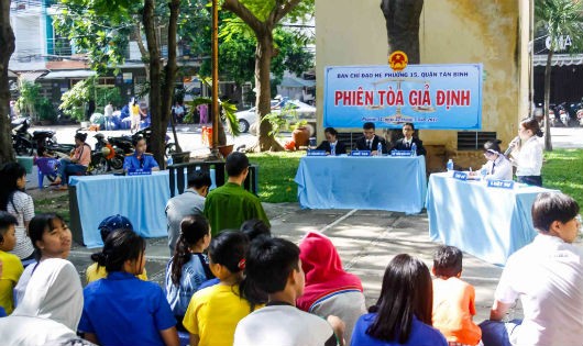 Mô hình Phiên tòa giả định là một trong những cách thức PBGDPL hiệu quả được nhiều địa phương áp dụng.