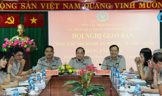 Cục trưởng Cục THADS Vũ Quốc Doanh chủ trì giao ban định kỳ