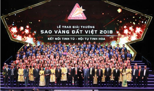 200 doanh nghiệp tiêu biểu nhận Giải thưởng Sao Vàng đất Việt 2018