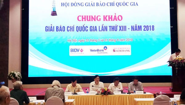 Quang cảnh buổi khai mạc chấm chung khảo Giải Báo chí quốc gia năm 2018