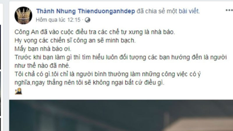 Những lời lẽ xúc phạm phóng viên trong quá trình tác nghiệp