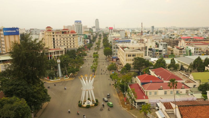 Đại lộ Hoà Bình ở trung tâm TP Cần Thơ. Ảnh: Cửu Long.