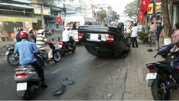 Hiện trường vụ tai nạn.