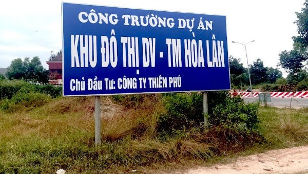 Dự án khu dân cư Hòa Lân.