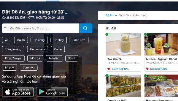 Ứng dụng giao hàng tận nơi đang “ăn nên làm ra”.