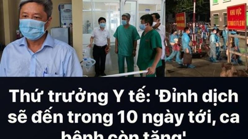 Có thể lên đến đỉnh dịch, người dân cần cẩn trọng!