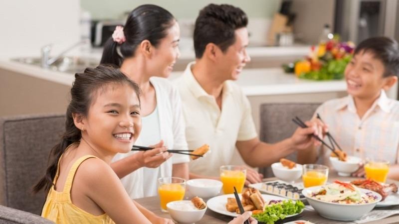 Một trong những bữa cơm nhà mà chị Trịnh Thúy ở Hà Nội nấu cho chồng con hàng ngày.