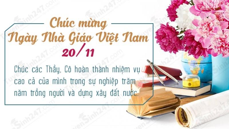 Những lời chúc ngày 20/11 hay và ý nghĩa dành tặng thầy cô