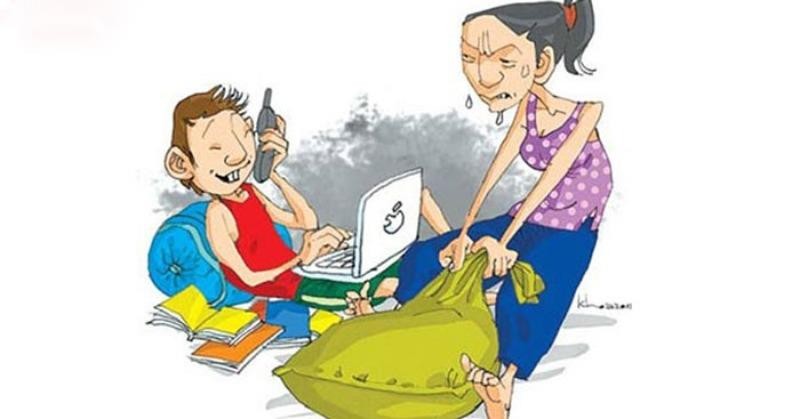 “Những đứa trẻ to xác” hành hạ mẹ già phục vụ mình.