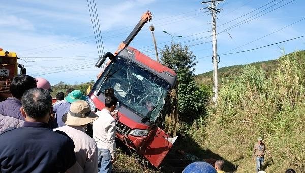 Hiện trường vụ tai nạn.