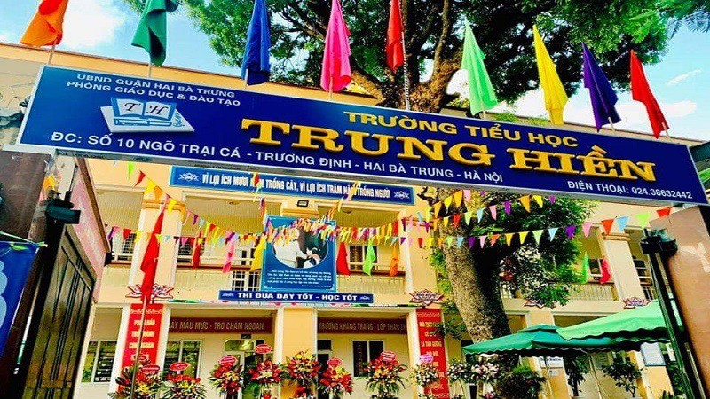 Trường Tiểu học Trung Hiền nơi xảy ra sự việc.