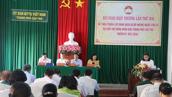 Hội nghị hiệp thương lần thứ hai của TP Cần Thơ. Ảnh: Ngọc Thiện/TTXVN.