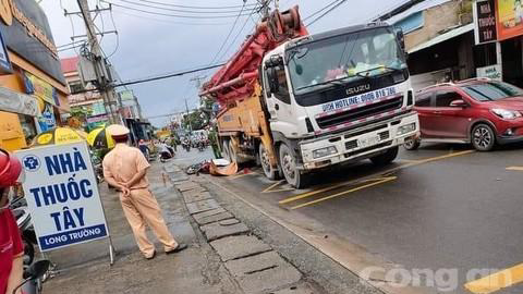 Hiện trường vụ tai nạn. 