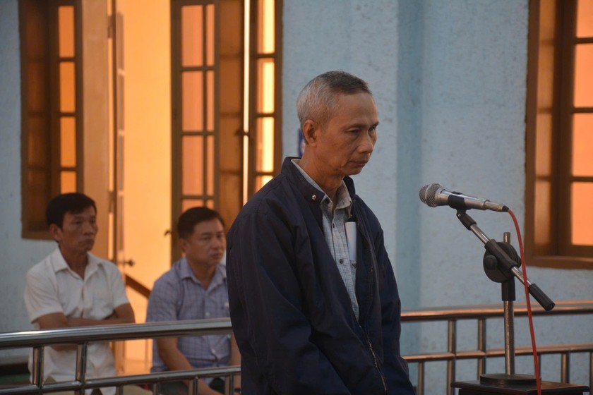 Bị cáo Ngô Thanh Thí tại tòa.